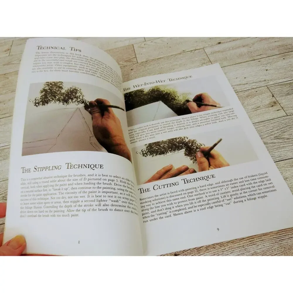 Acrylics Landscape Paint Book 1984 Walter Foster Instruction R Bradford‎ Johnson